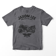 JL Ride Illustration for a Kawasaki ZZR1400 Motorbike fan T-shirt