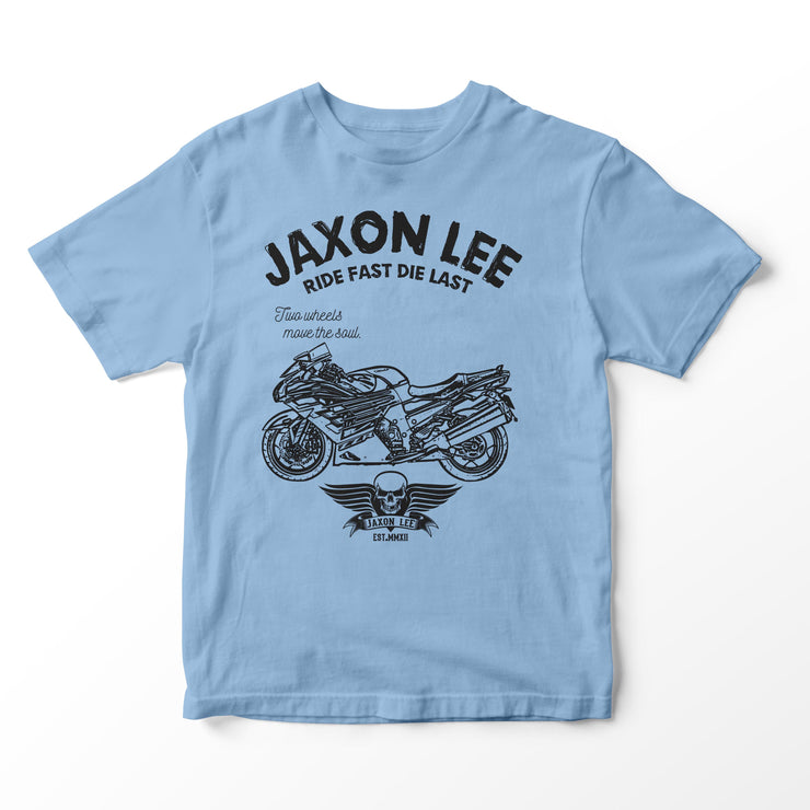 JL Ride Illustration for a Kawasaki ZZR1400 Motorbike fan T-shirt