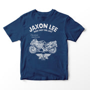 JL Ride Illustration for a Kawasaki ZZR1400 Motorbike fan T-shirt