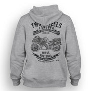 JL Soul Illustration For A Kawasaki ZZR1400 Motorbike Fan Hoodie