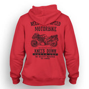 JL Speed Illustration For A Kawasaki ZZR1400 Motorbike Fan Hoodie