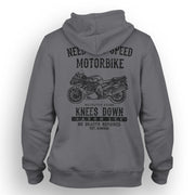 JL Speed Illustration For A Kawasaki ZZR1400 Motorbike Fan Hoodie