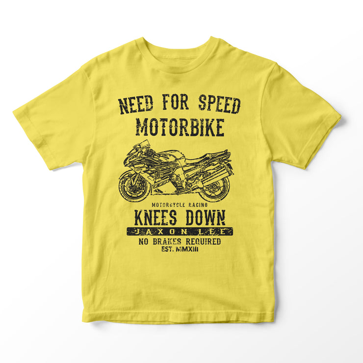 JL Speed Illustration for a Kawasaki ZZR1400 Motorbike fan T-shirt