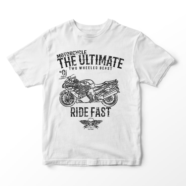 JL Ultimate Illustration for a Kawasaki ZZR1400 Motorbike fan T-shirt