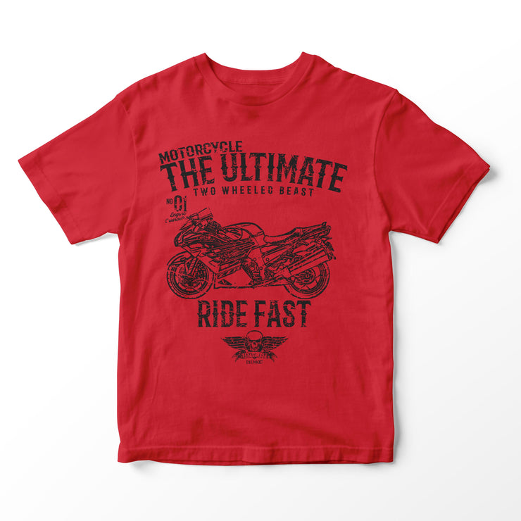 JL Ultimate Illustration for a Kawasaki ZZR1400 Motorbike fan T-shirt