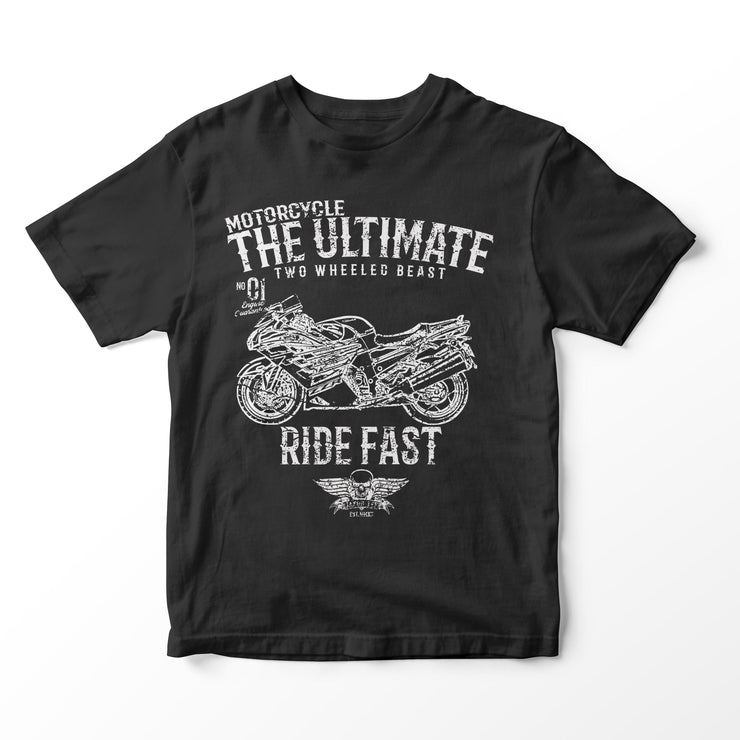 JL Ultimate Illustration for a Kawasaki ZZR1400 Motorbike fan T-shirt