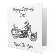 Jaxon Lee - Birthday Card for a Harley Davidson Heritage Softail Classic Motorbike fan
