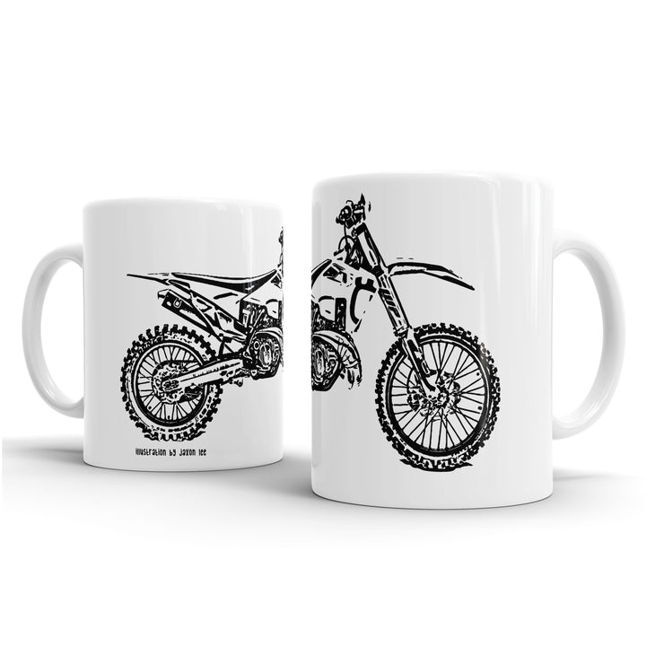 JL Illustration For A Husqvarna TX 300i Motorbike Fan – Gift Mug