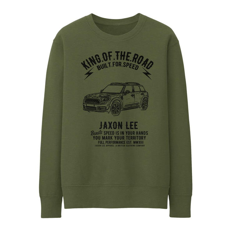 JL King Illustration for a Mini Countryman Motorcar fan Jumper