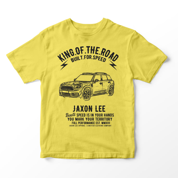 JL King Illustration for a Mini Countryman Motorcar fan T-shirt