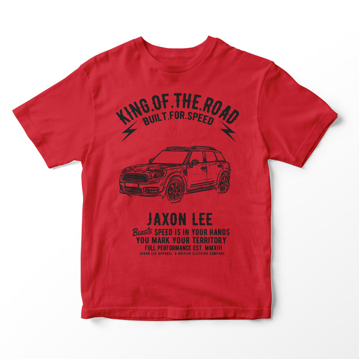 JL King Illustration for a Mini Countryman Motorcar fan T-shirt