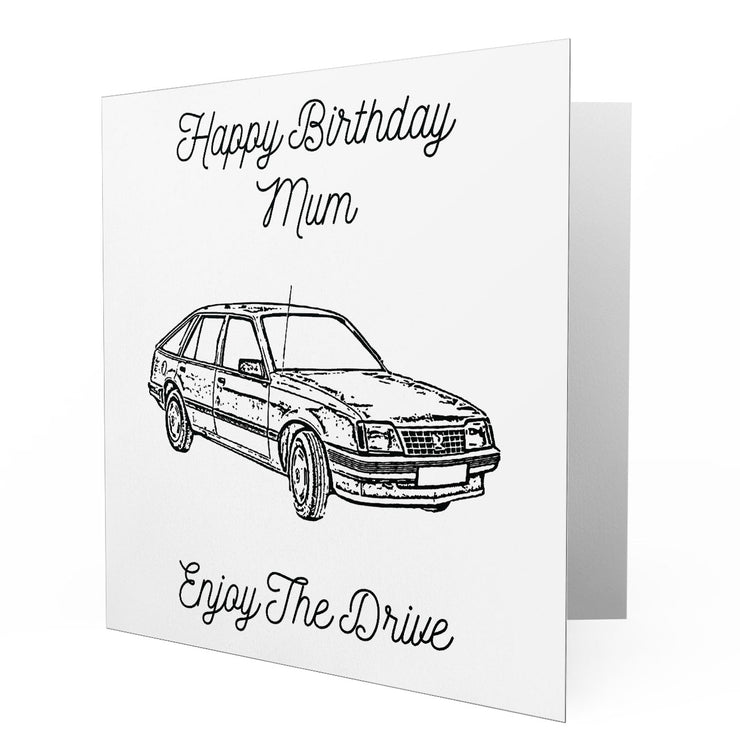 Jaxon Lee - Birthday Card for a Vauxhall Cavalier mk2 Motorcar fan