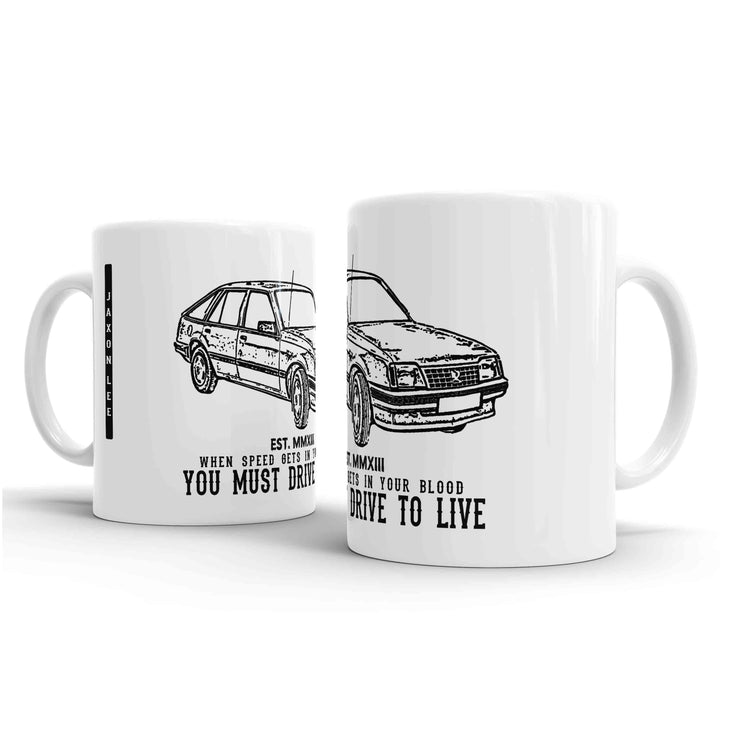 JL Illustration For A Vauxhall Cavalier MK2 Motorcar Fan – Gift Mug
