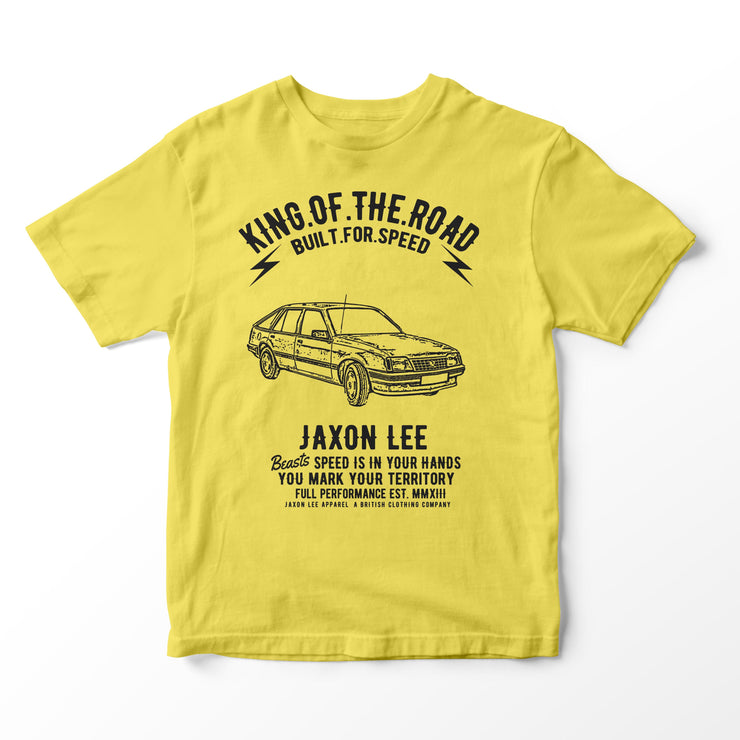JL King Illustration for a Vauxhall Cavalier MK2 Motorcar fan T-shirt