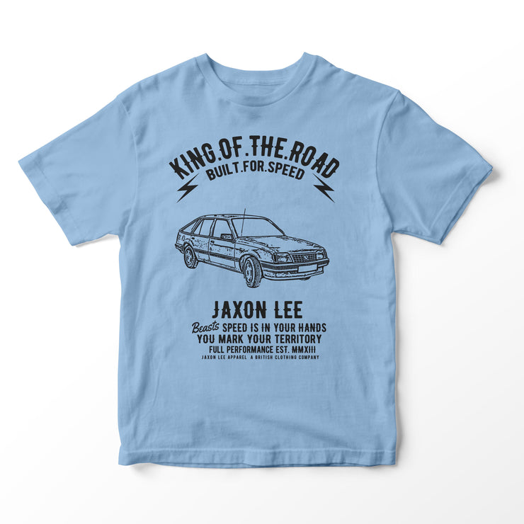 JL King Illustration for a Vauxhall Cavalier MK2 Motorcar fan T-shirt