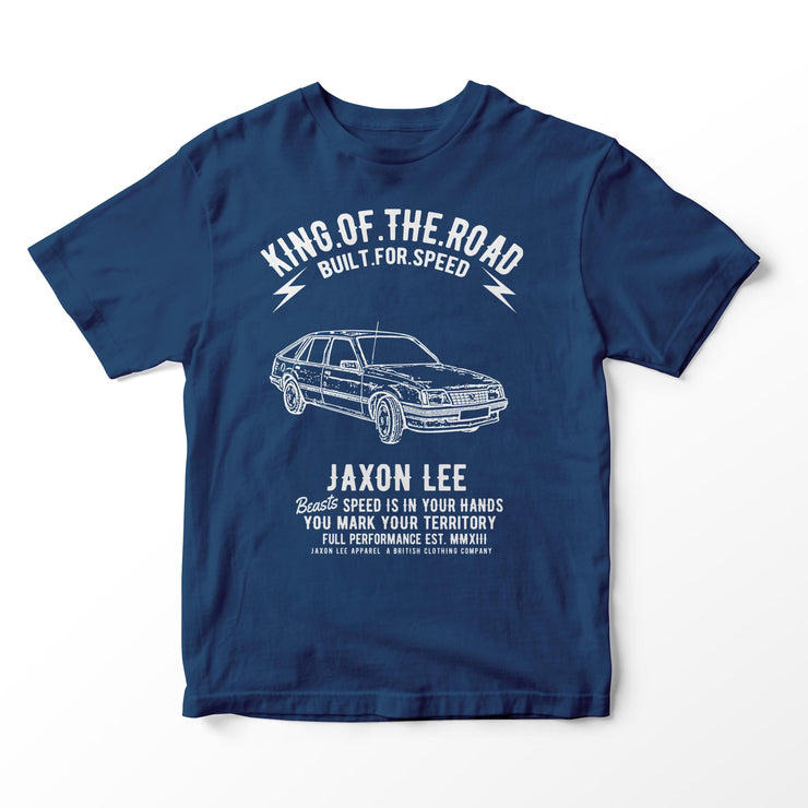 JL King Illustration for a Vauxhall Cavalier MK2 Motorcar fan T-shirt