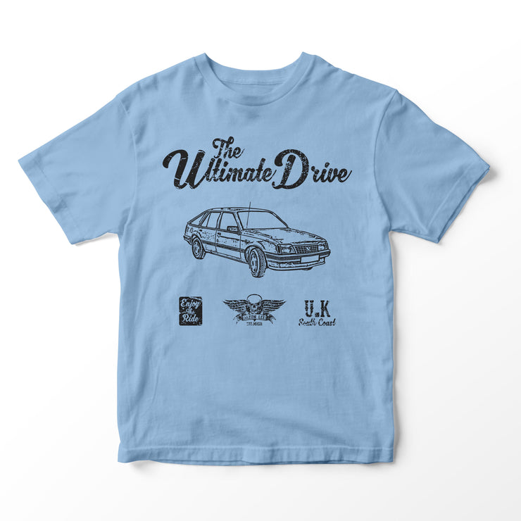 JL Ultimate Illustration for a Vauxhall Cavalier MK2 Motorcar fan T-shirt